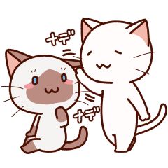 White Cat Sticker Syamu Chan Series Line貼圖 Line Store