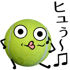 うざいテニスボール(写真スタンプvol.01)