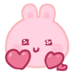 Cute Pink Rabbit RaBi