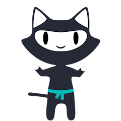Cute ninja cat