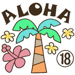 Hawaiian adult sticker18