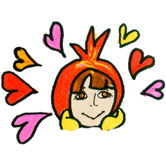I Love Pomegranate Fairy Holmo Queens Line Stickers Line Store