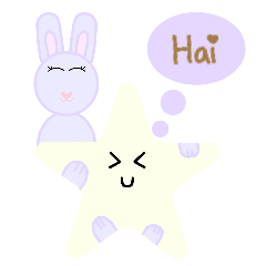 Rabbit and yellow star