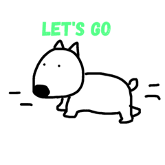 バウの ブルテリア スタンプ Line スタンプ Line Store バウの ブルテリア スタンプ Line スタンプ Line Store