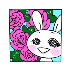 Eye sparkling rabbit girl