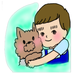 Boy and Yorkshire Terrier 2