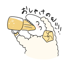 Cheerful cheerful sheep