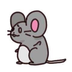 Gray Mouse Stickers