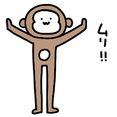 A fast moving monkey