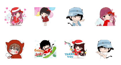 The little Angel and Devil IN01