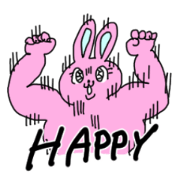 a sticker that feels like using a rabbit