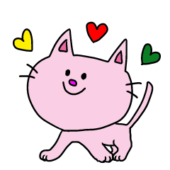 Cute Pink Cats Sticker