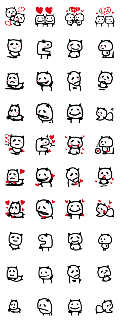 Love Loving Panda cute pretty lovely Love Loving Panda cute pretty lovely