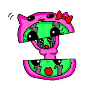 She is a watermelon human She is a watermelon human