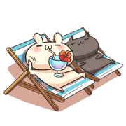 Shiro the rabbit & kuro the cat Part7