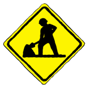 road sign and Japanese Word Sticker