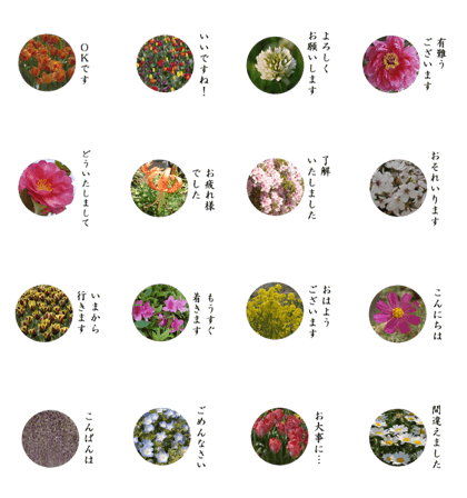 Flower photo stamps 2