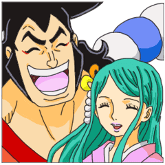 One Piece 光月おでん様とトキ様スタンプ Line スタンプ Line Store One Piece 光月おでん様とトキ様スタンプ Line スタンプ Line Store