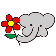 Untidy Elephant Sticker