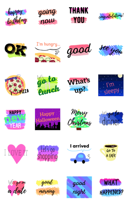 everyday stamp(ENGLISH)