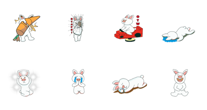 Piggy rabbit animated minipack