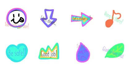 daily conversation with cute stickers 3