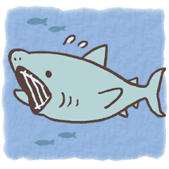 Animated Basking shark