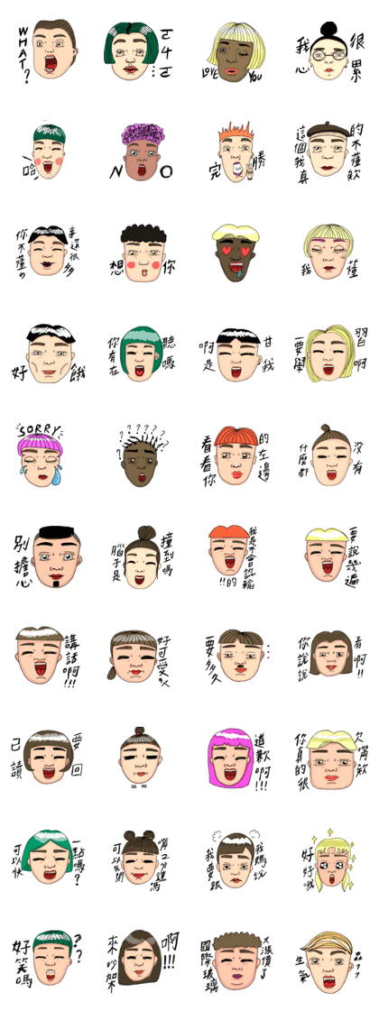 flat eyebrow family