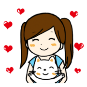 Lily & Mimi sticker Malay and Japanese
