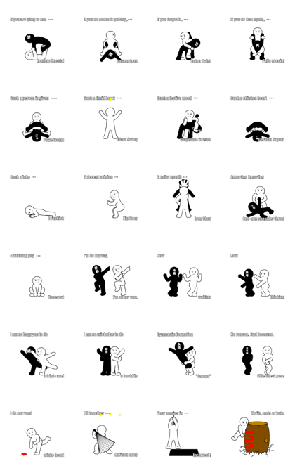 Frequently moving stickers.