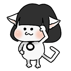 Bob Hair Cat BUN-chan (white) more