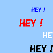 Very simple flowing message