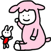 A Sheep and a Rabbit stuffed animals