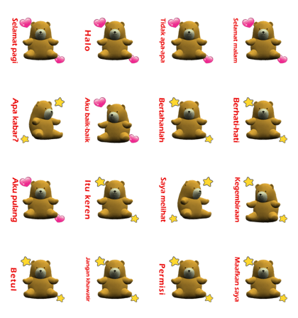 (In Indonesian) CG Bear baby (2)