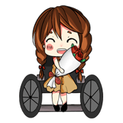 little princess on wheelchair v1