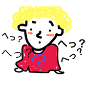 a curly hair boy stamp