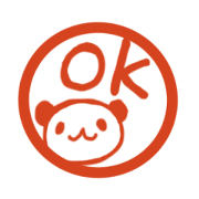 OK Panda Sticker