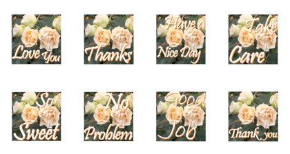 Greetings message of the rose_AL_E