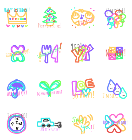 daily chat with cute stickers 5