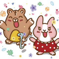 Strawberry Rabbit and Egg Bear