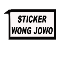 Sticker E wong Jowo Tenan English