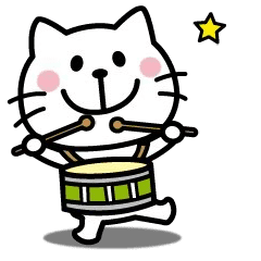 It move! Cat's sticker