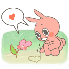 Soheemanga flower bunny emoji