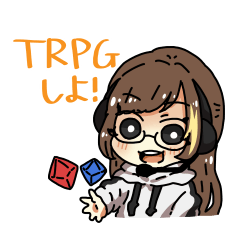 TRPG player HazuKi sticker