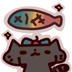 [Big Stickers]:Meowku and Cat-toy