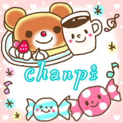 Large Character sticker of chanpi