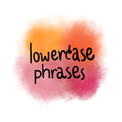 lowercase phrases