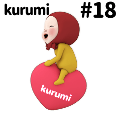 Red Towel #18 [kurumi_el] Name Sticker