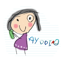 Happy drawing of Ayodia (EN)