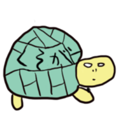 Expressionless turtle Sticker